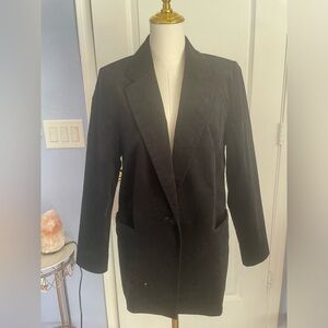 New Velvet Black Jacket Open Edit